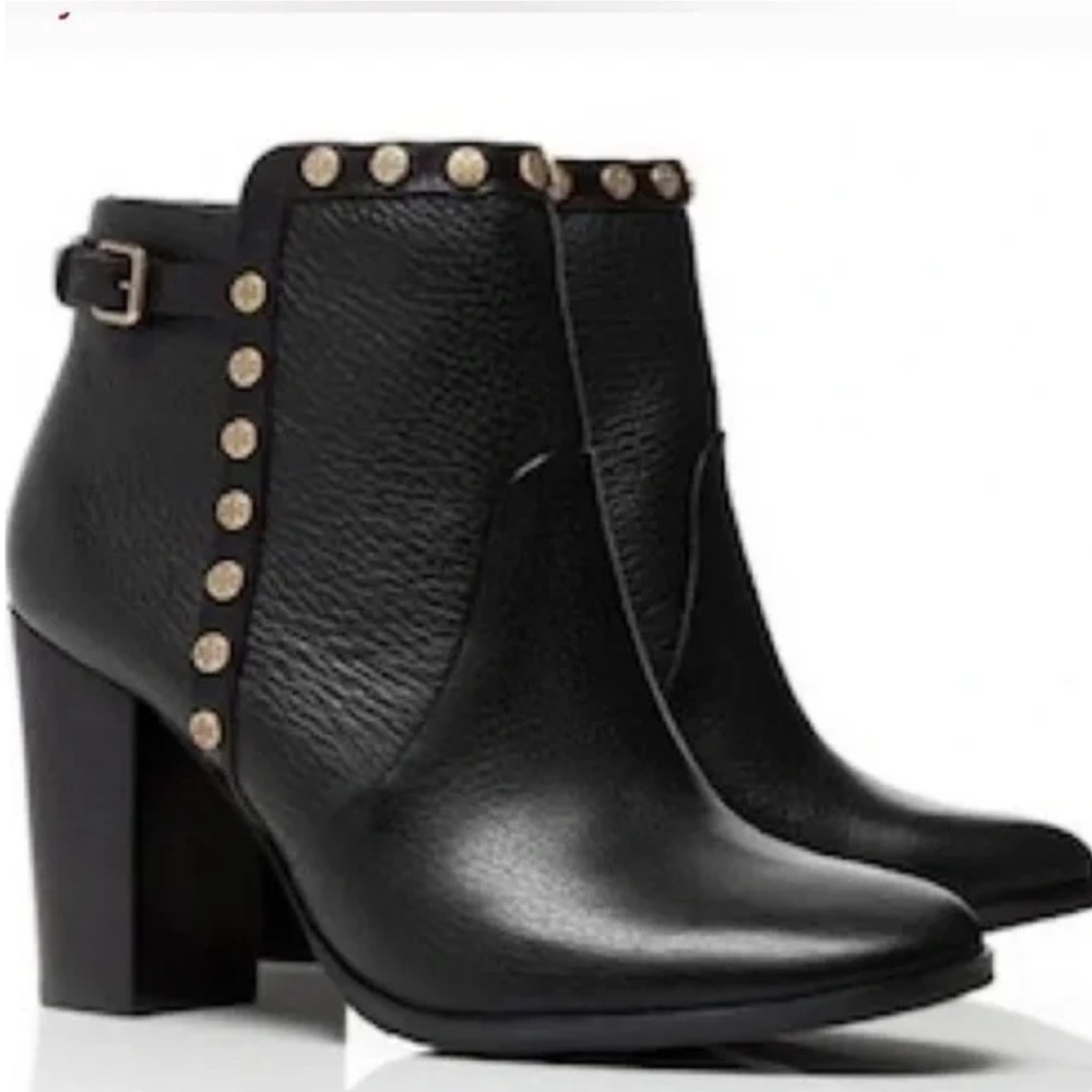 Tory Burch tumbled leather booties BLACK 9.5